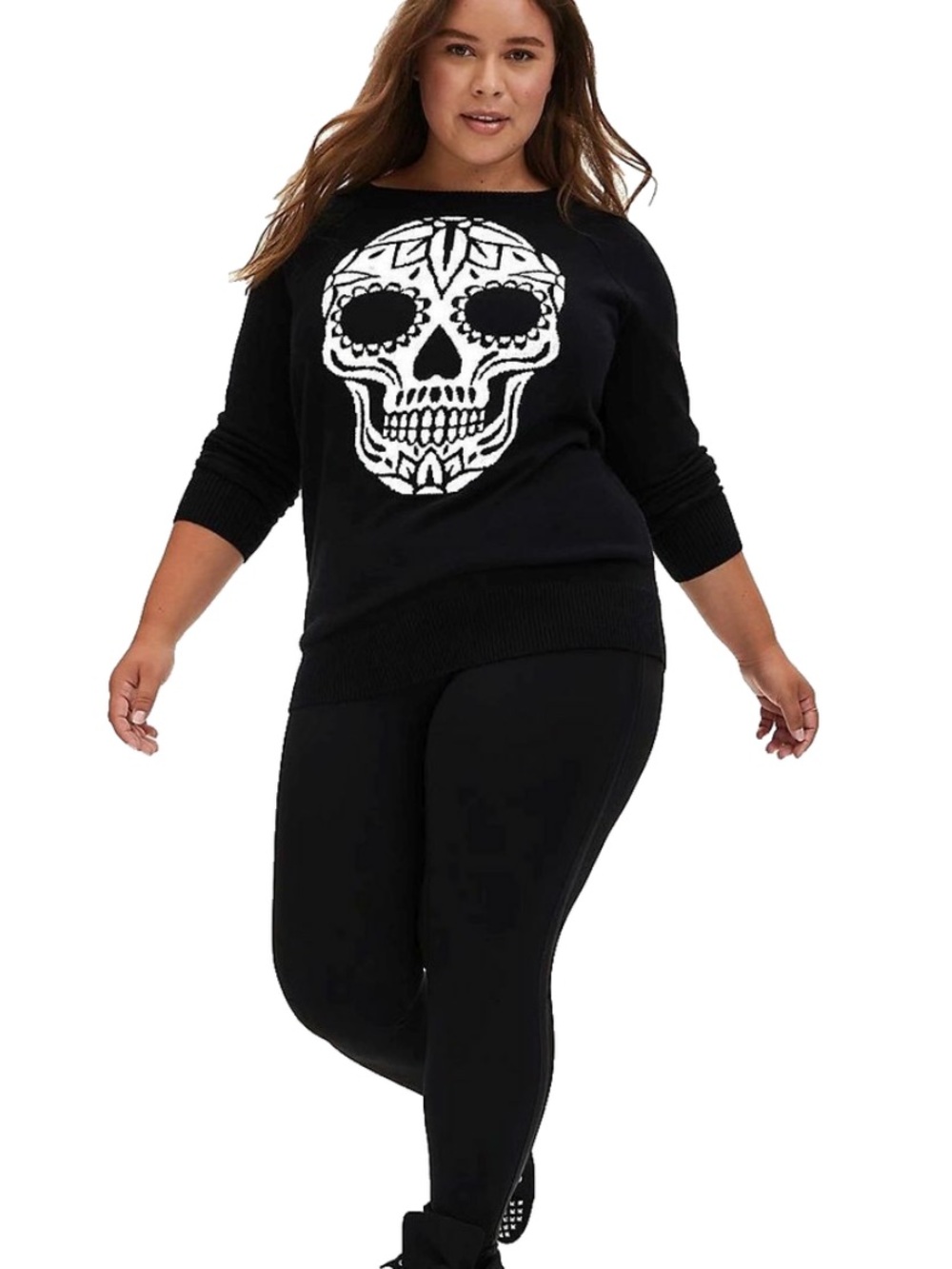 Torrid cotton sugar skull pullover sweater 5X